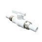 Кран шаровой полнопроходной VALFEX 32 PN 25 с двусторонним разъемным соединением белый купить в Кемерово | "Проконсим"