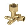Угольник латунный для PEX труб  16- 1/2''  PN 16  под надвижную гильзу с внутренней резьбой  РосТурПласт купить в Кемерово | "Проконсим"