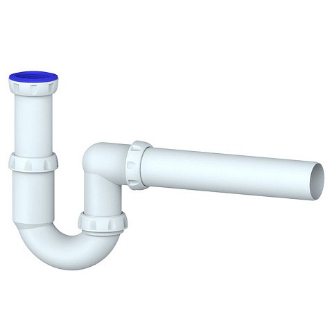 Сифон для умывальника Unicorn Y415, 40х40 прямой отвод, 1 1/2'' х40 преходник 40х32 купить в Кемерово | "Проконсим"