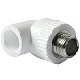 Угольники ПП DN 20-32 PN 25 комбинированные с наружной резьбой белые Pro Aqua купить в Кемерово | "Проконсим"