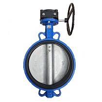 Затворы поворотные дисковые DN 200-300 PN 16(10) межфланцевые диск из нержавеющей стали с редуктором купить в Кемерово | "Проконсим"