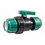 Кран шаровый ПЭ компрессионный 20 PN 10 