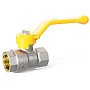 Кран латунный шаровой LD Pride GAS DN15 PN 40 никелированный рычаг муфта-муфта купить в Кемерово | "Проконсим"