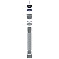 Сифон гофрированный Unicorn D220, 40х50 гибкий отвод, 1 1/2'' х40 чашка из нержавеющей стали, 800мм купить в Кемерово | "Проконсим"