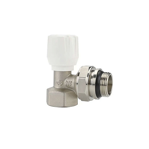 Клапан радиаторный VARMEGA VM10013 DN20 PN10 угловой G-3/4'' с уплотнением муфта-штуцер купить в Кемерово | "Проконсим"