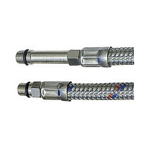 Гибкая подводка для смесителя с оплеткой из нержавеющей стали М10х1-G1/2(комплект) купить в Кемерово | "Проконсим"