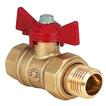 Краны латунные шаровые 11Б27фт1М DN 15-32 PN 40 бабочка-американка Valfex.230 DeltaPro купить в Кемерово | "Проконсим"