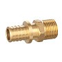 Муфта латунная для PEX DN 16 с наружной резьбой 1/2'' под надвижную гильзу PLP купить в Кемерово | "Проконсим"