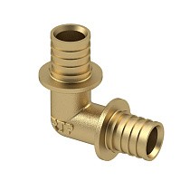 Угольники латунные для PEX-PEX труб DN 16-40 PN 16 под надвижную гильзу РосТурПласт купить в Кемерово | "Проконсим"