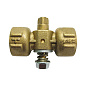 Кран латунный шаровой 11Б18бк(у)2 DN 15 PN 16 под манометр G1/2''хG1/2'' без контрольного фланца муфта-муфта без рычага Пензапромарматура купить в Кемерово | "Проконсим"