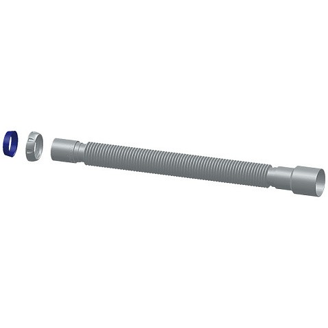 Труба гофрированная Unicorn D125, 40х50 гибкий отвод, 1 1/2'' х40 с уплотнительным кольцом, 1200мм купить в Кемерово | "Проконсим"