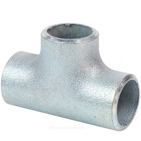 Тройник стальной Дн 219,1х8,0-114,3х6,3 (DN 200-100) переходной оцинкованный 1 исполнение ГОСТ 17376-2001 купить в Кемерово | "Проконсим"