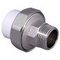 Муфта комбинированная ПП 20-1/2'' PN 25 разъёмная с наружной резьбой белая VALFEX  купить в Кемерово | "Проконсим"