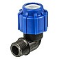 Угольник (отвод) компрессионный PN 16 для ПЭ DN 25-1/2'' обжимное-штуцер купить в Кемерово | "Проконсим"