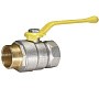 Кран латунный Temper серия 83 DN15 PN40 никелированный газовый рычаг м-шт ГОСТ Р 59553 купить в Кемерово | "Проконсим"