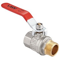 Краны латунные шаровые DN 15-50 PN 40 никелированные рычаг муфта-штуцер MVI BV.512 купить в Кемерово | "Проконсим"