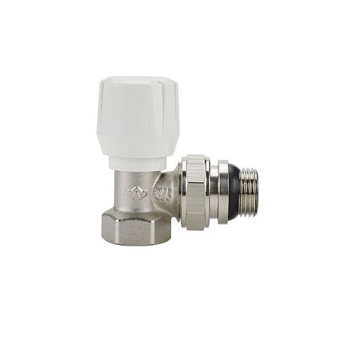Клапан радиаторный VARMEGA VM10011 DN15 PN10 угловой G-1/2'' с уплотнением муфта-штуцер купить в Кемерово | "Проконсим"