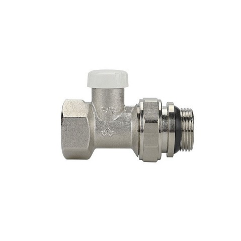 Клапан радиаторный VARMEGA VM10313 DN20 PN10 прямой настроечный G-3/4'' с уплотнением муфта-штуцер купить в Кемерово | "Проконсим"