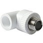 Угольники ПП DN 20-32 PN 25 комбинированные с наружной резьбой белые Pro Aqua купить в Кемерово | "Проконсим"