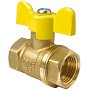 Кран латунный шаровой газовый Valfex.277.LB3 11Б27фтМ DN 15 PN 40 бабочка муфта-муфта купить в Кемерово | "Проконсим"