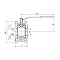 Кран стальной шаровой разборный BREEZE 11с42п, DN 100 PN 16, 125мм, стандартнопроходной, фланцевый с ручкой купить в Кемерово | "Проконсим"