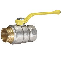 Краны латунные шаровые газовые DN 15-50 PN40 никелированные рычаг муфта-штуцер Temper серия 83 ГОСТ Р 59553 купить в Кемерово | "Проконсим"