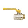 Краны латунные шаровые газовые 11Б27п DN 15-40 PN 40 никелированные рычаг муфта-штуцер БАЗ А11.0.Н купить в Кемерово | "Проконсим"
