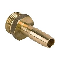 Штуцер латунный DN 15 PN 40 НР1/2'' с ершом под шланг d14мм прямой купить в Кемерово | "Проконсим"