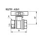 Кран латунный шаровой 11Б27п1 DN25 PN40 бабочка муфта-муфта БАЗ Standart купить в Кемерово | "Проконсим"