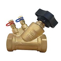Клапаны балансировочные DN 15-50 PN 25 латунные наклонные с измерительными ниппелями GALA Тип. 1206 купить в Кемерово | "Проконсим"