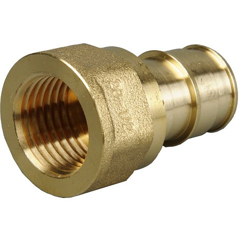 Муфта латунная для PEX труб 16-1/2'' PN 10 OP под надвижную гильзу с внутренней резьбой ONE PLUS купить в Кемерово | "Проконсим"