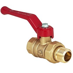 Латунный шаровой кран Ду20 Ру40 Valfex VF.223.LR1.034.DP 11Б27фт1М американка, проход , рычаг. (111401014) со склада Проконсим в Кемерово
