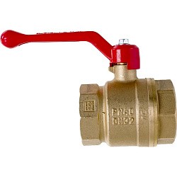 Латунный шаровой кран Ду20 Ру40 Valfex VF.214.LR1.034.DP 11Б27фт1М ВР-ВР, проход , рычаг. (111101014) со склада Проконсим в Кемерово
