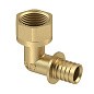 Угольник латунный для PEX труб  16-1/2''  PN 16  под надвижную гильзу с внутренней резьбой  РосТурПласт купить в Кемерово | "Проконсим"