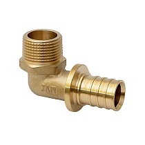 Угольники латунные для PEX-PEX труб DN 16-32 PN 16 под надвижную гильзу MVI SF.432 купить в Кемерово | "Проконсим"