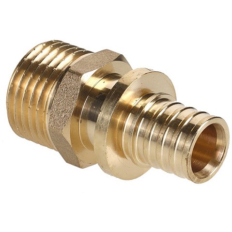 Муфта соединительная для PEX труб 20-3/4'' PN 10 с наружной резьбой под надвижную гильзу Hipex типS HFWS00046 купить в Кемерово | "Проконсим"