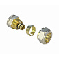 Муфта латунная для PEX труб 32-3/4'' PN 10 обжимная никелированная Valfex VF.302.N  купить в Кемерово | "Проконсим"