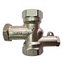 Клапан латунный MVI BL.110.04, DN 15 PN 10, балансировочный, Kvs 1,34 м3/ч с термодачиком под М10 никелированный, муфта-муфта купить в Кемерово | "Проконсим"