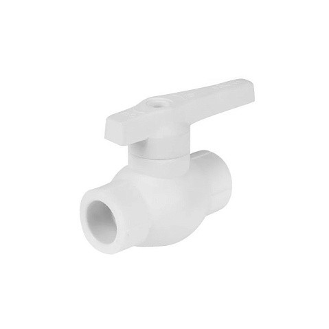 Краны шаровые ПП BASE DN 20-63 PN 25 белые PlasticPro купить в Кемерово | "Проконсим"