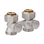 Узел нижнего подключения MVI TR.410.0505 DN 20 PN 10 прямой двухтрубный вентильного типа 20-3/4'' под евроконус, муфта купить в Кемерово | "Проконсим"